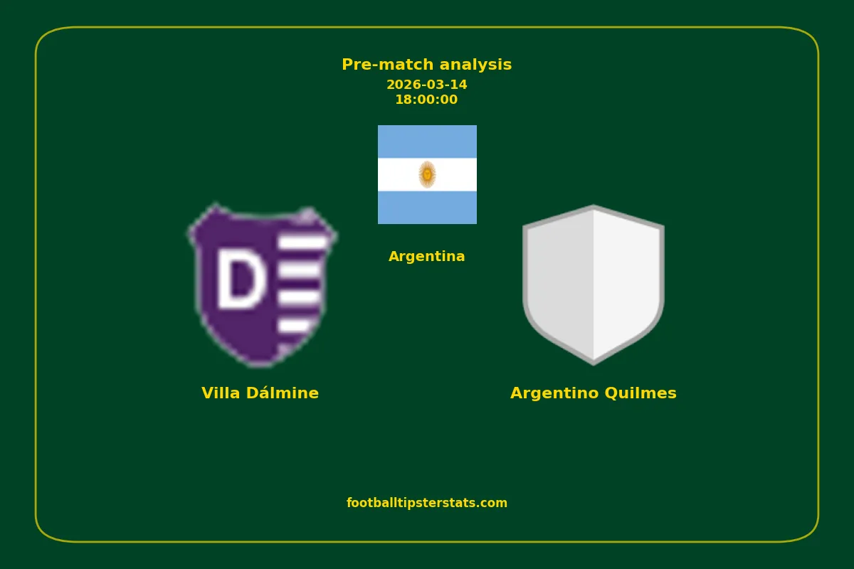 Pre-match analysis: Villa Dálmine vs Argentino Quilmes on 2026-03-14